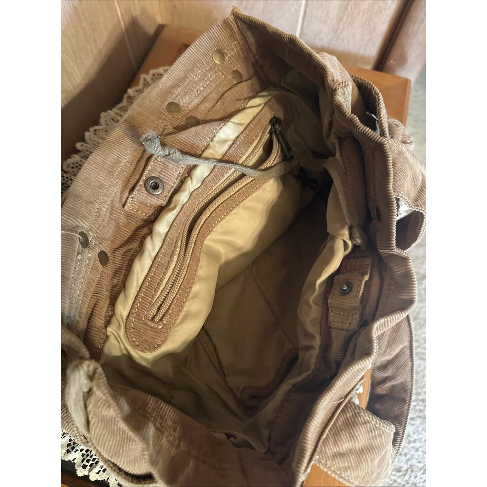 Vintage Corduroy Brown Gap Large Hobo Computer Messenger Bag - Picture 7 of 13